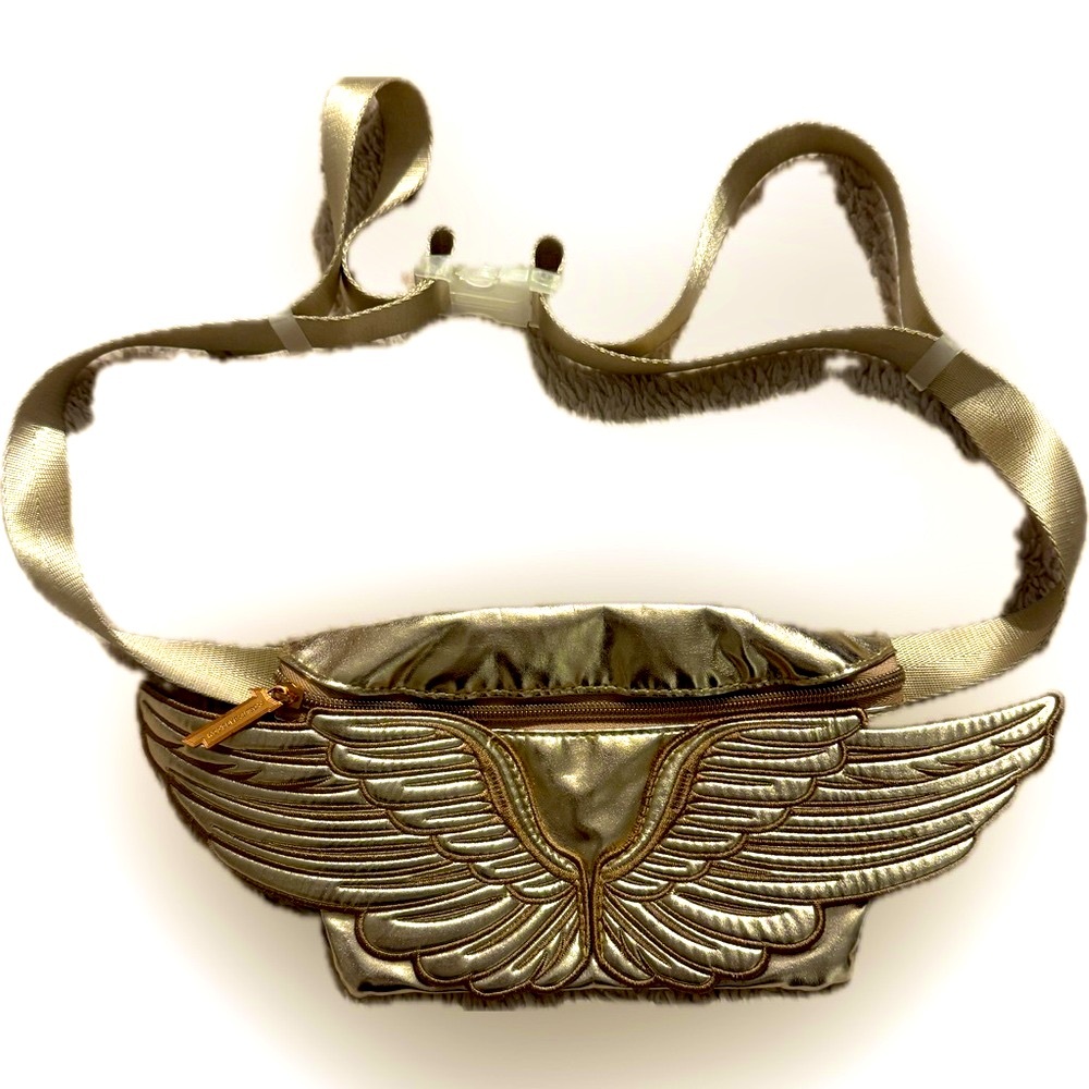 Gold Winged Crossbody Bag - Fydelity NWOT